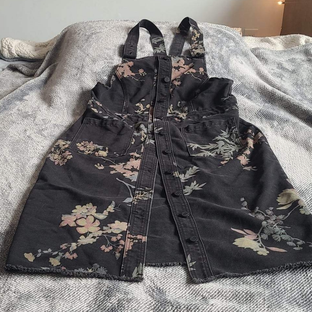 Long length denim dress